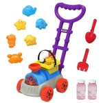 Samtoy 2 In 1 Summer Outdoor Cute Beach Mold Bubble Maker Machine Beach Toys Automatic Bubble Toys for Kids